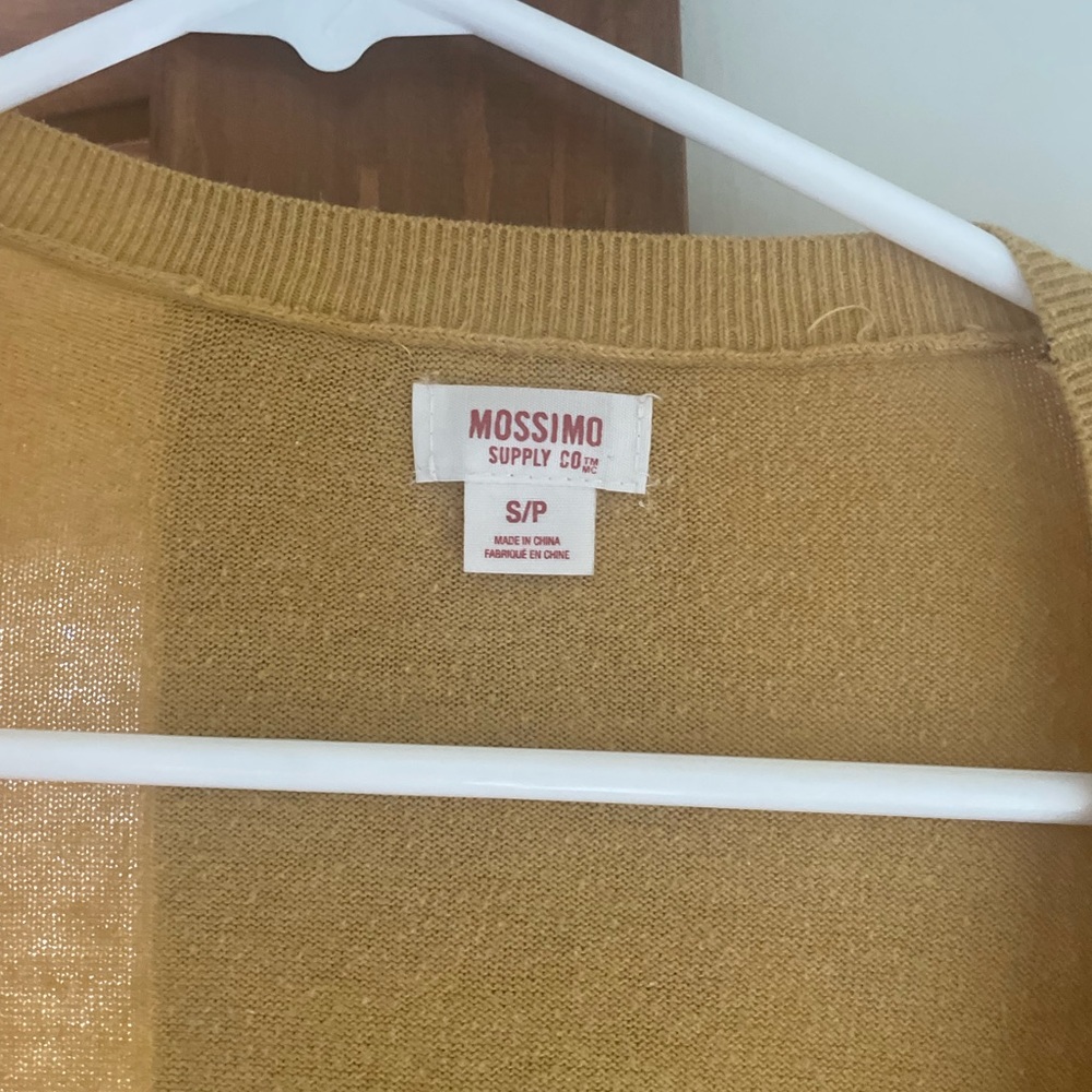 Mustard cardigan sweater